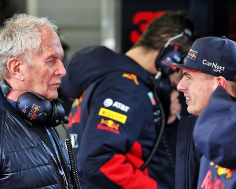 Max Verstappen and Helmut Marko at Red Bull F1 team in 2020 - Formula1News.co.uk
