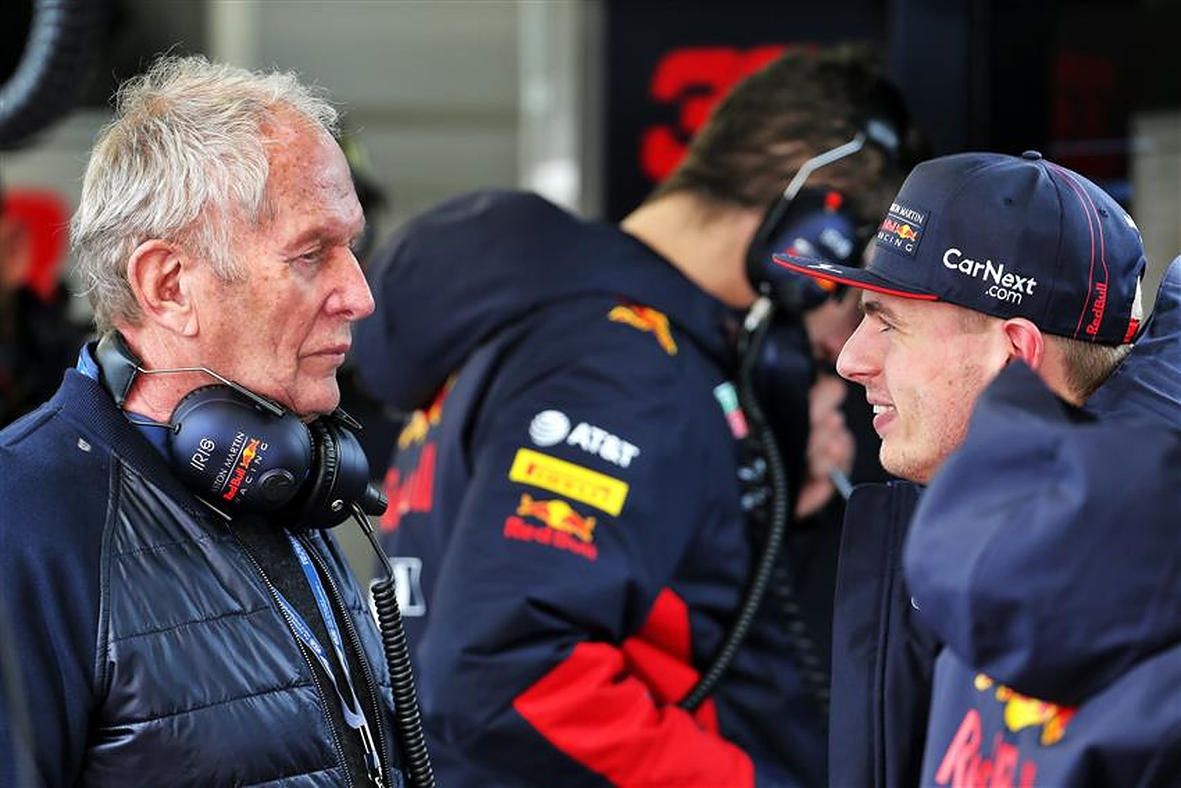 Max Verstappen and Helmut Marko at Red Bull F1 team in 2020 - Formula1News.co.uk