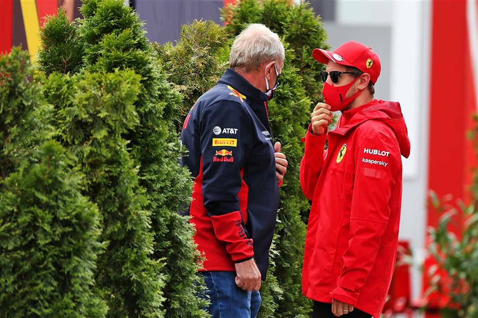 Sebastian Vettel and Aston Martin Red Bull advisor Helmut Marko - Formula1News.co.uk
