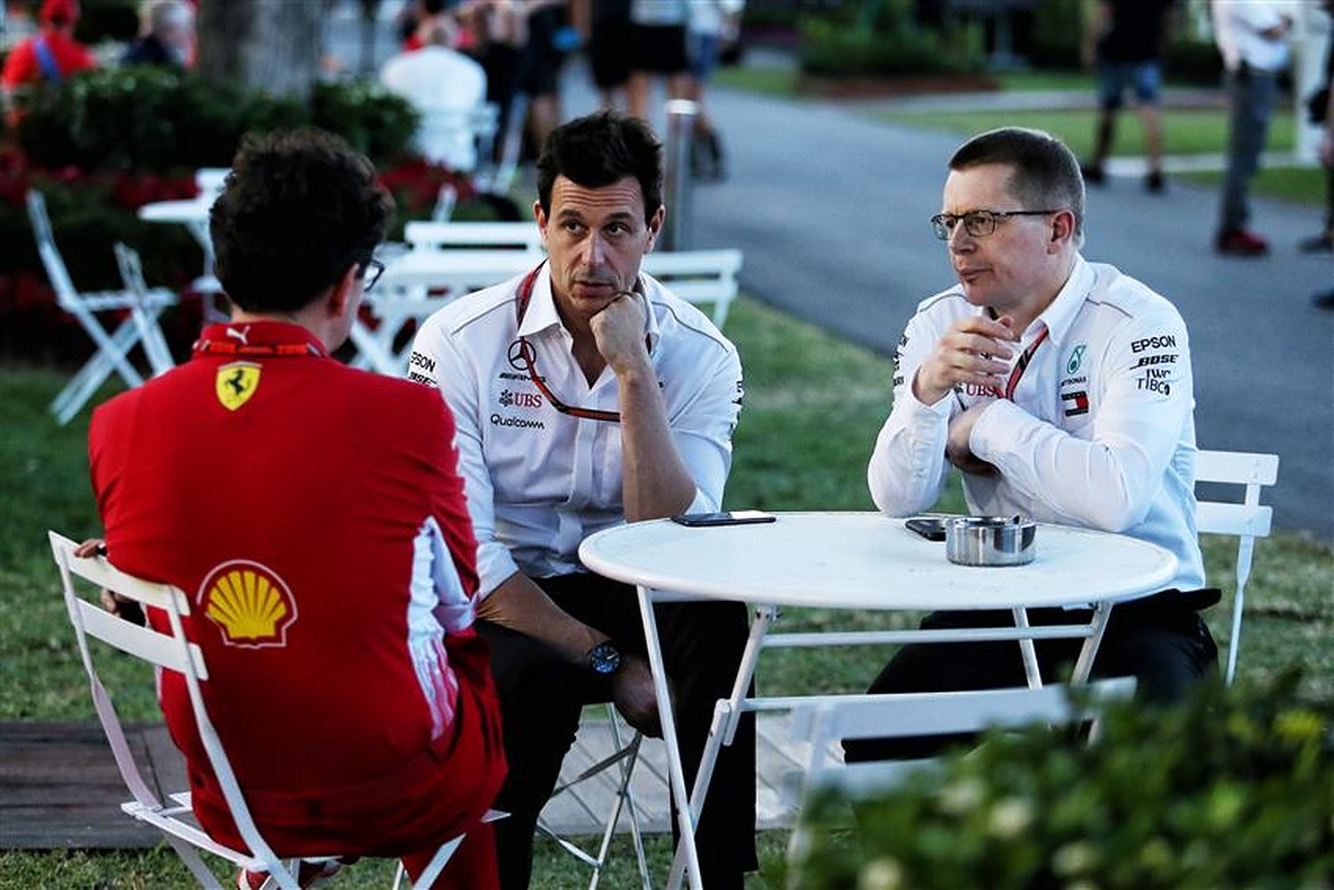 Andy Cowell, Toto Wolff and Mattia Binotto - Formula1news.co.uk