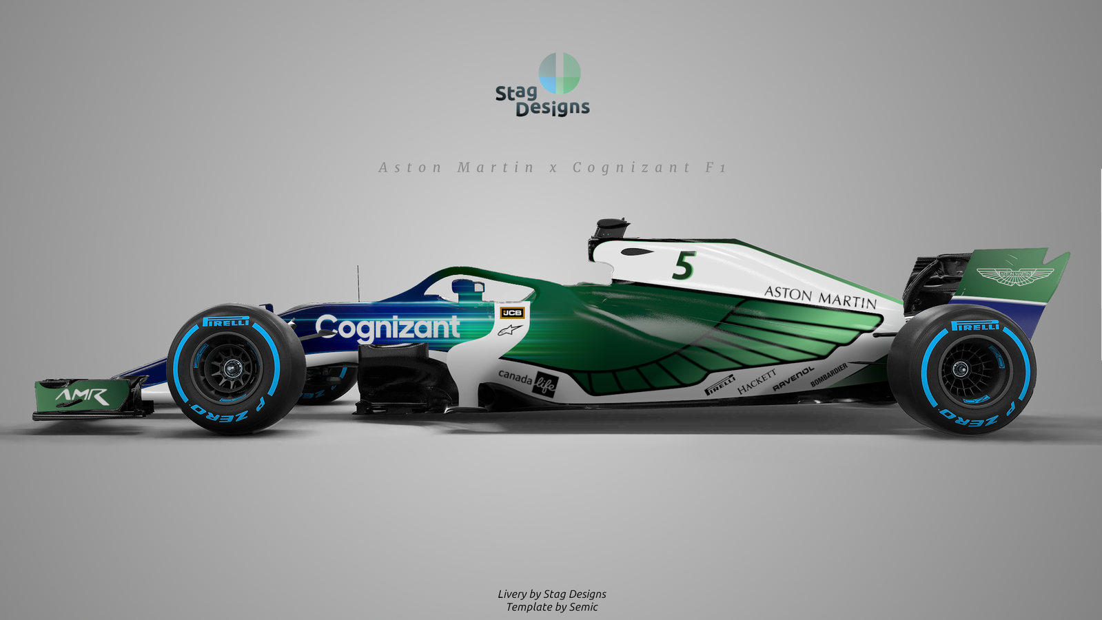 Aston Martin Racing 2021 green F1 Cognizant livery concept - Formula1news.co.uk
