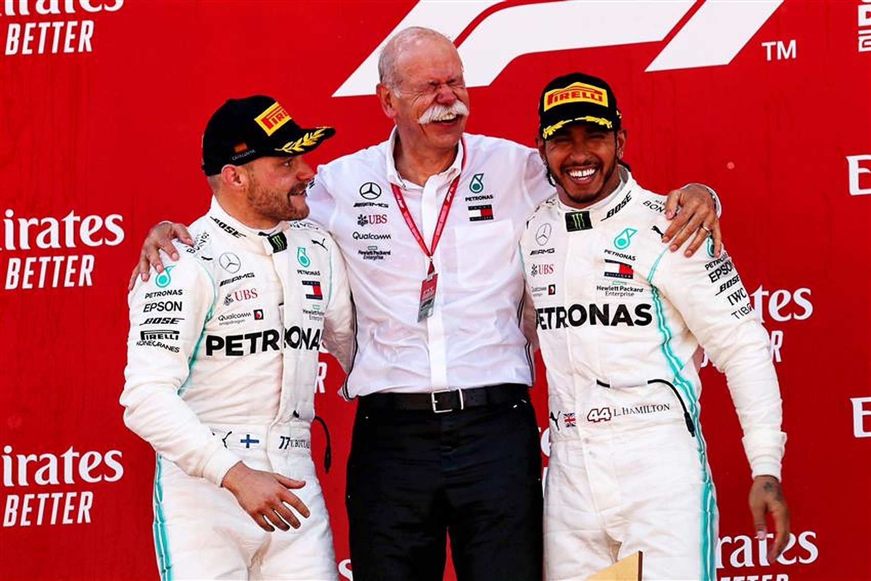 Lewis Hamilton and Daimler boss in 2019 - Formula1News.co.uk