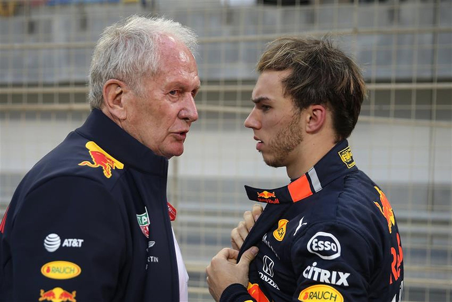 Pierre Gasly and Helmut Marko at Red Bull - Formula1news.co.uk