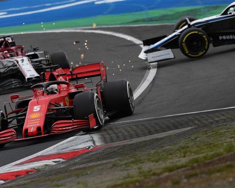 Sebastian Vettel and George Russell 2020 - Formula1news.co.uk