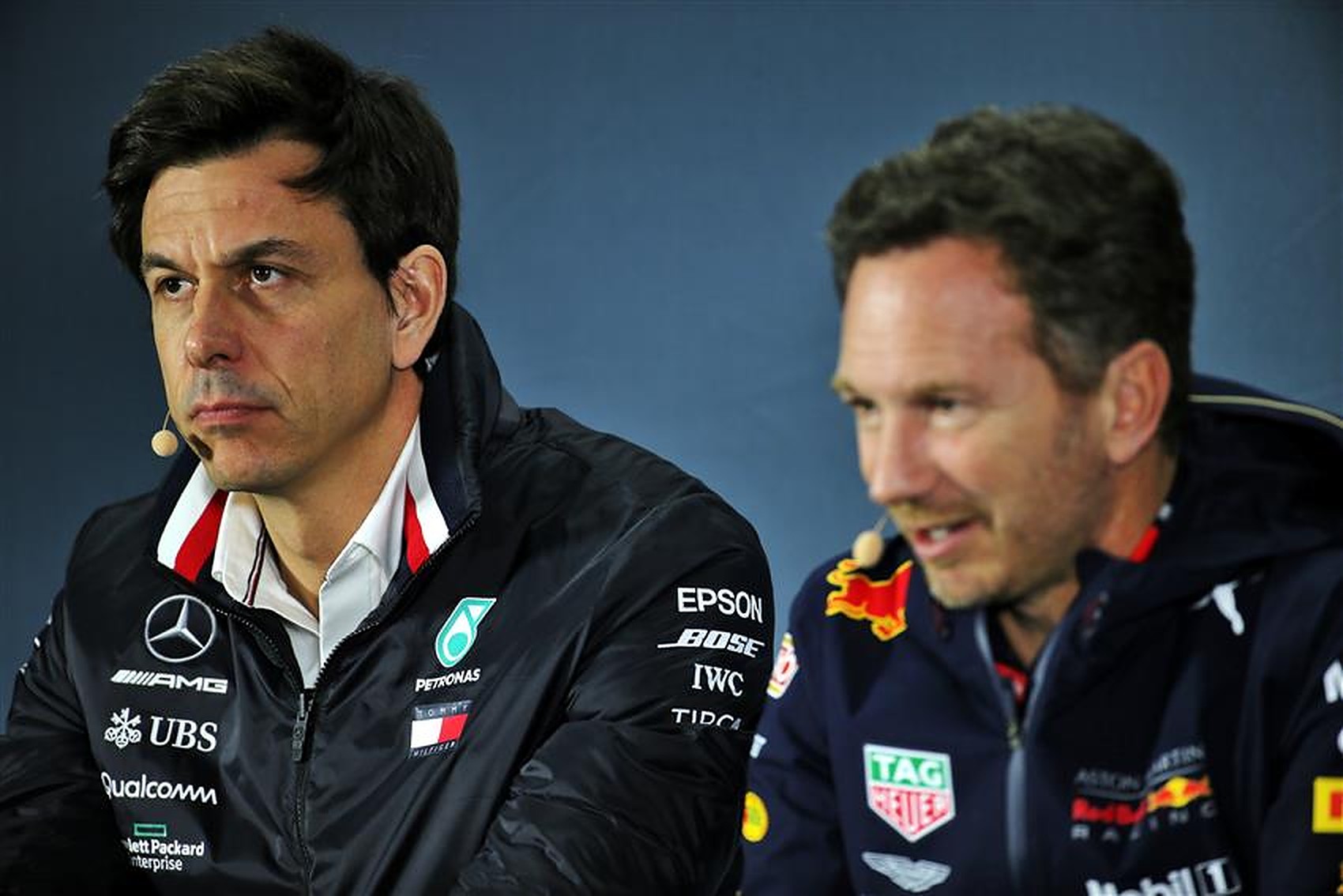 Christian Horner and Toto Wolff - Formula1news.co.uk