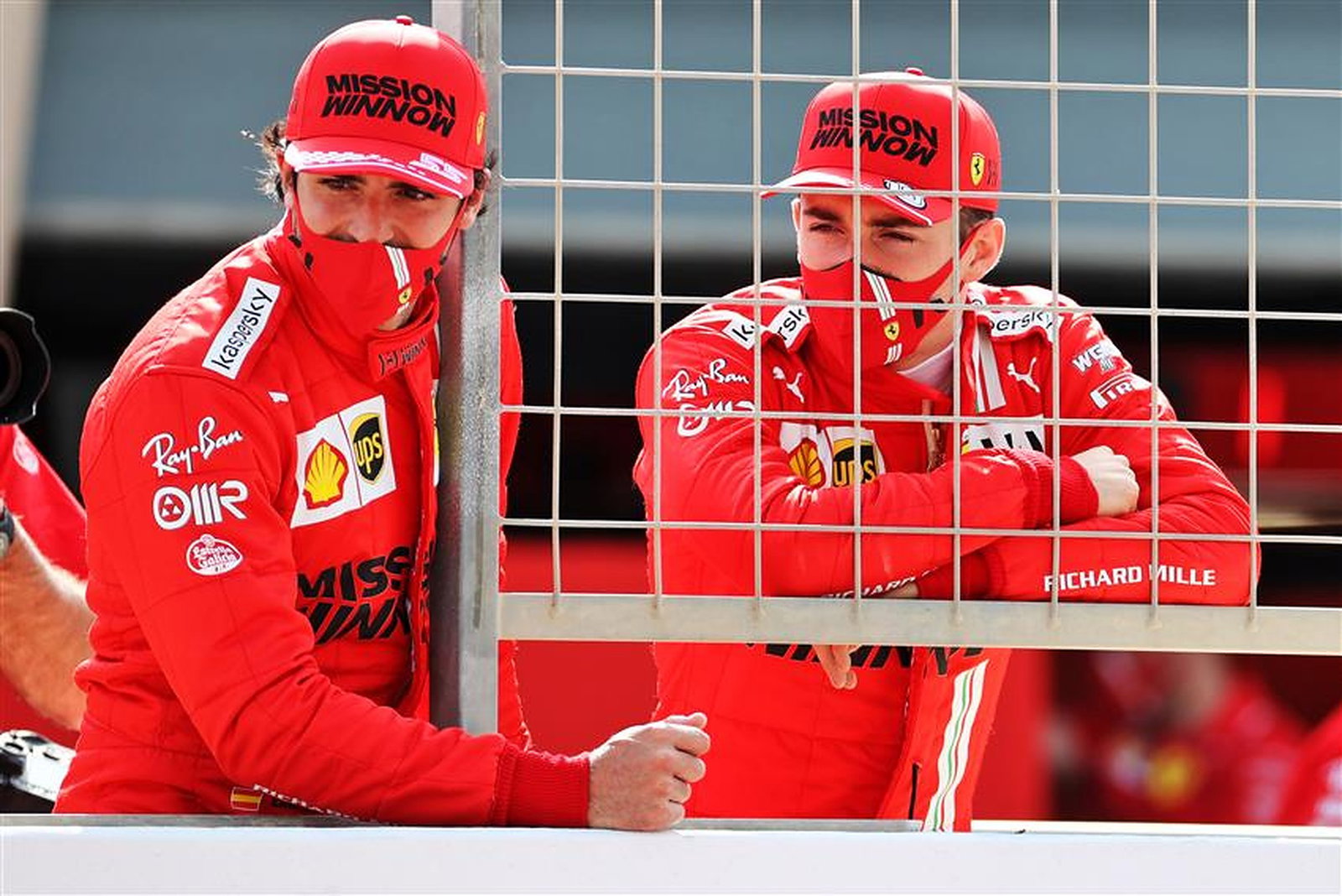 Carlos Sainz and Charles Leclerc at Ferrari 2021 - Formula1news.co.uk