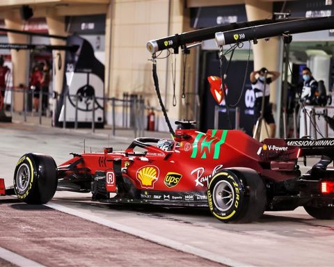 Charles Leclerc in the Ferrari SF21 at Bahrain - Formula1news.co.uk