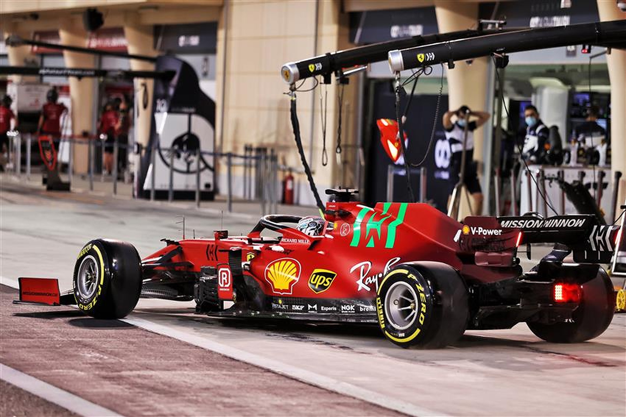 Charles Leclerc in the Ferrari SF21 at Bahrain - Formula1news.co.uk