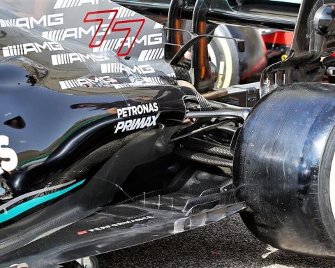 Mercedes W12 rear floor detail - Formula1news.co.uk