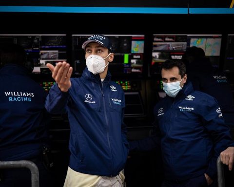 George Russell at Imola in 2021 - Formula1news.co.uk