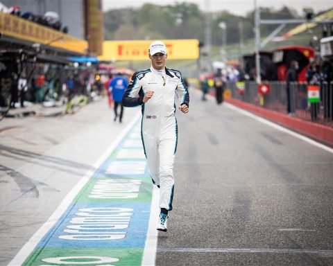 George Russell in the pitlane at Imola - Formula1news.co.uk