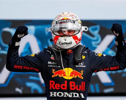 Max Verstappen after winning at Imola in 2021 - Formula1news.co.uk