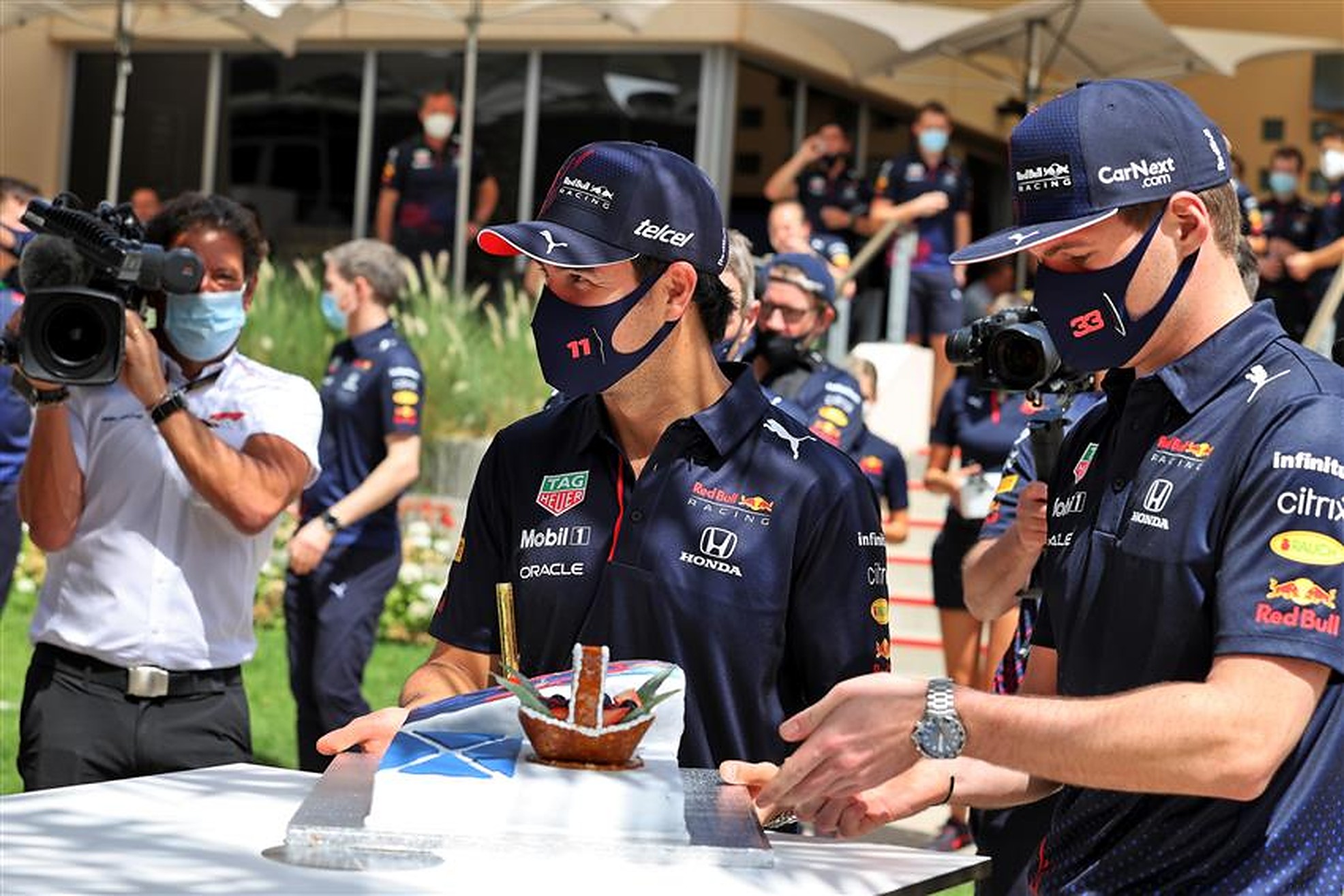Sergio Perez and Max Verstappen at Bahrain - Formula1news.co.uk