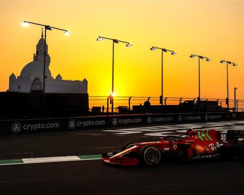 Carlos Sainz at the 2021 Saudi Arabia GP.v1
