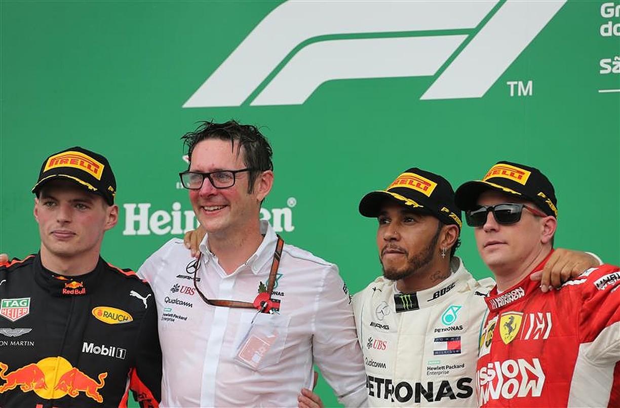 Kimi Raikkonen, Max Verstappen and Lewis Hamilton in 2018.v1