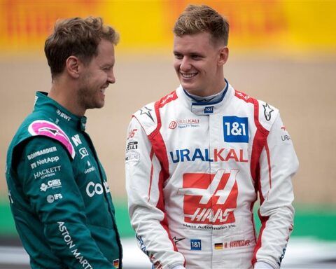 Mick Schumacher and Sebastian Vettel excited to be team-mates.v1