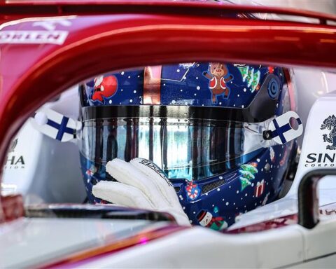 Valtteri Bottas in the 2021 F1 test with Alfa Romeo.v1