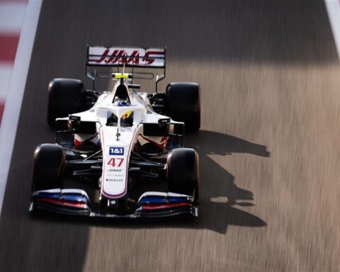 Haas F1 driver Mick Schumacher in Abu Dhabi 2021.v1