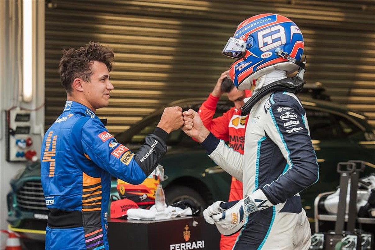 Lando Norris and George Russell prospect Mercedes F1 drivers.v1