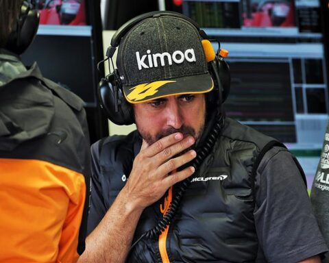 McLaren F1 driver Fernando Alonso at the 2019 Italian GP.v1