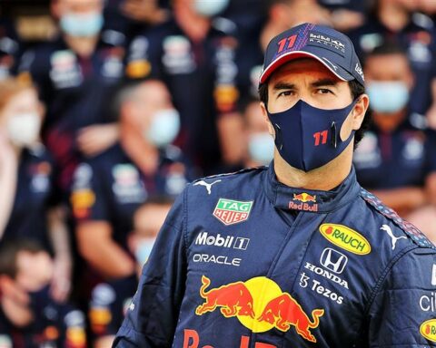 Red Bull driver Sergio Perez at the 2021 Abu Dhabi GP.v1