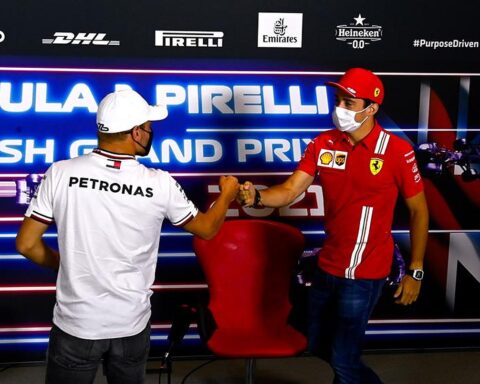 Valtteri Bottas and Charles Leclerc in Formula 1 in 2021.v1
