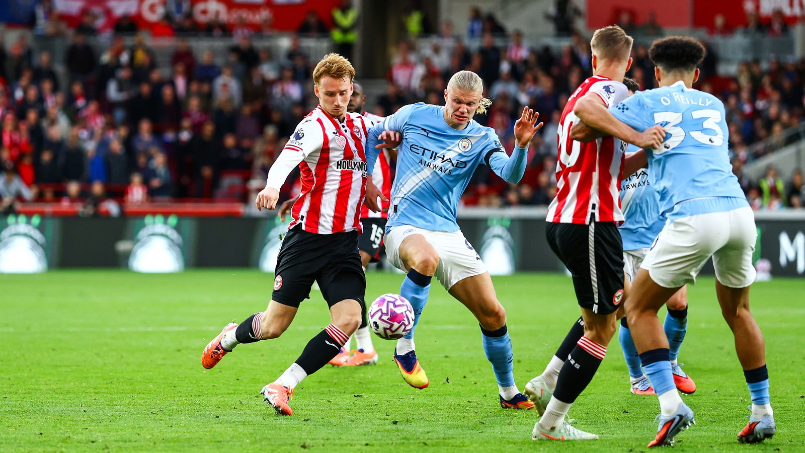 Brentford vs Manchester City timeline 2025